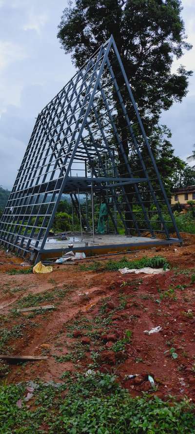 a frame holiday home work in progress...
#location
#holidayhomes 
#misty #lakkidi
#vythiri #structure 
call for more details -9947388499