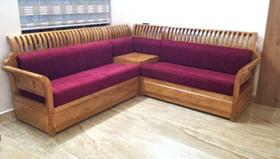wooden corner sofa  #woodenfurniture  #thondutharayilfurnituremart #karukachal #homedecor #Sofas  #customisedfurniture