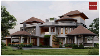 Exterior rendering by team Unified Architects for enquires contact 9745429711