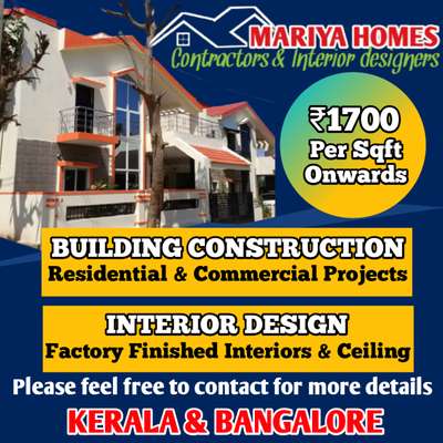 *Building Construction*
Construction cost starts from 1700Rs onwards, please feel free to contact for more details