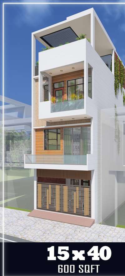 15'-0" X40'-0" Front Elevation ₹₹₹  #sayyedinteriordesigner  #exteriordesigns  #ElevationDesign