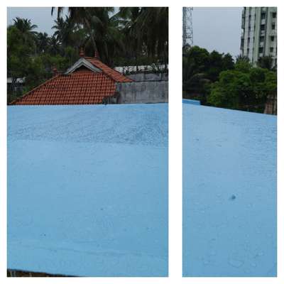 Epoxy Waterprofing with Customized Colour (Sky Blue)..