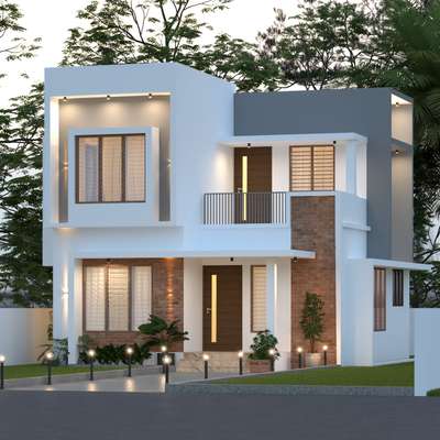 4 bhk house in 2.5 cents of land. total area 1150 sqft. #4BHKHouse #modernhome #ContemporaryHouse