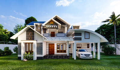 exterior home design  #4BHKPlans