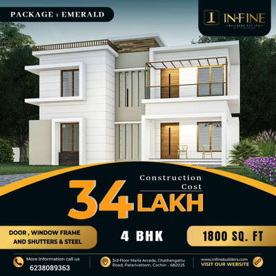 🔥34Lakh🔥 4BHK 🔥1800sqft 🔥 
Build your dream home with Infine Builders....🏡✅💯💪 

ഉടൻ തന്നെ വിളിക്കൂ 👇
*   +916238089363   *
Infine Builders Pvt Ltd
4th floor, KN Arcade,
NH Bypass, Palarivattom
Cochin - 682025
.
.
#house #HouseConstruction #HouseDesigns #ContemporaryHouse #moderndesign #modernhouses #KeralaStyleHouse #HomeDecor #homedesigne #BestBuildersInKerala #besthome  #ElevationHome