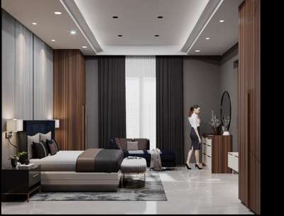 #InteriorDesigner #MasterBedroom #moderndesign #maxvray #3dmax #autocad #SmallRoom  #FalseCeiling