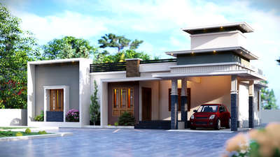 Contemporary budget home design  #exteriordesigns #ElevationHome #ContemporaryHouse #exteriordesigns #HouseDesigns #budgethomes #lowbudget #lowcosthomes