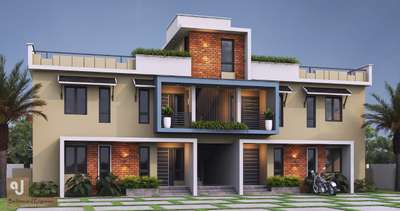 two floor single  flat.,beautiful
exterior 3d elevation.
build your dream home.
#3delevationhome #exteriordesigns #3dhouse #2bhk#calicut#kozhikode