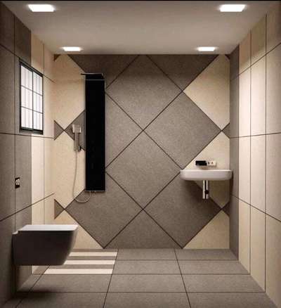 2×2 bathroom tile work