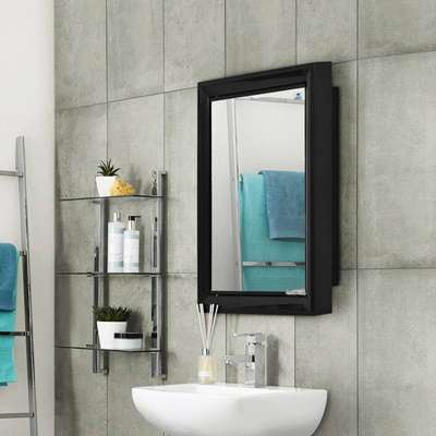 #BathroomStorage  #mirror