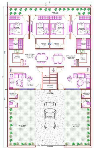 #LayoutDesigns #layoutfloor #LAYOUT #floorplan #plan #WestFacingPlan #twoportion #Residencedesign #2DPlans #autocad  #autocad2d #2ddrawing