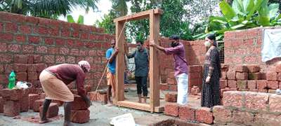കട്ടിള വെപ്പ് 😍 #renovation work#പ്ലാൻ  #ElevationHome #Contractor #constructionsite #HouseConstruction  #സൈറ്റ്
 #HouseRenovation  #kattilaveppu