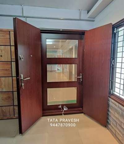 TATA PRAVESH double door with mesh
colour code next mahagony  #Ernakulam  #Palakkad  #Malappuram  #Thrissur  #buildersinthrissur  #architecturekerala  #constructionsite  #civil_engineer_07  #engineeringlife