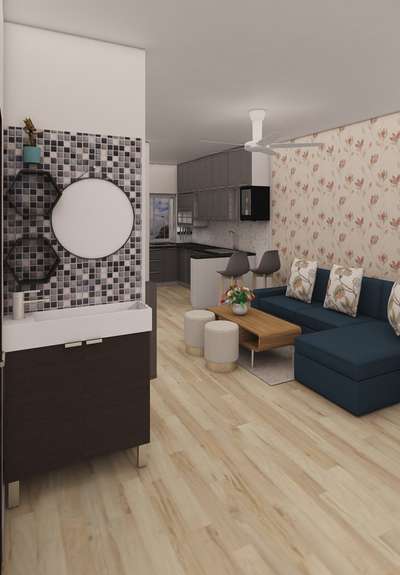 3D floor layout for a 3BHK flat for a client
 #3DPlans  #3dfloorplan #InteriorDesigner #interiorcontractor