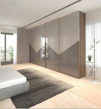 Customised high gloss wardrobes. 3D view available before production