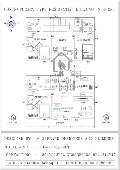 New contemporary style plan #ContemporaryHouse #FloorPlans #caddrafting #Residencedesign