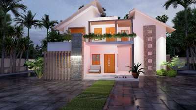 #ElevationHome  #ContemporaryHouse #HouseDesigns #KeralaStyleHouse #3d