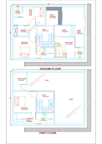 30x40 House plan Layout #2DPlans #2dDesign #3d #3DPlans #ElevationDesign #frontElevation