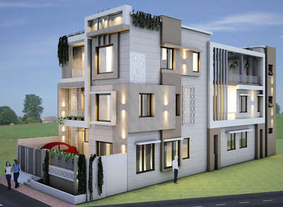 Exterior, Lighting Designs by 3D & CAD Parul Saini, Delhi | Kolo