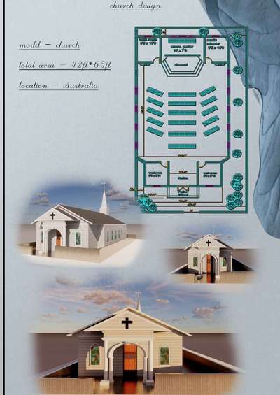 Church design #2d 
 #FloorPlans  #HouseDesigns
