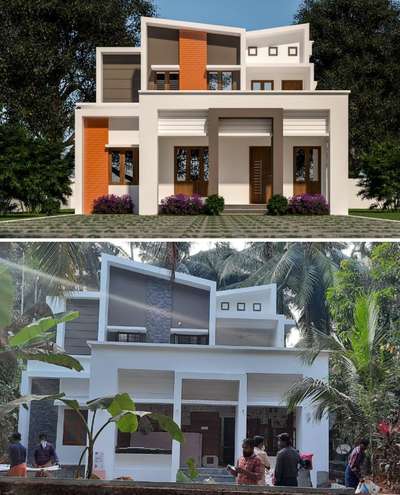almost finished renovated project #CivilEngineer  #exteriordesing  #ContemporaryDesigns  #constraction  #Malappuram  #tirur