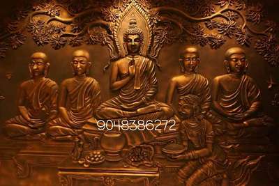 buddha wall relief art