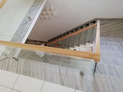 Glass stair case