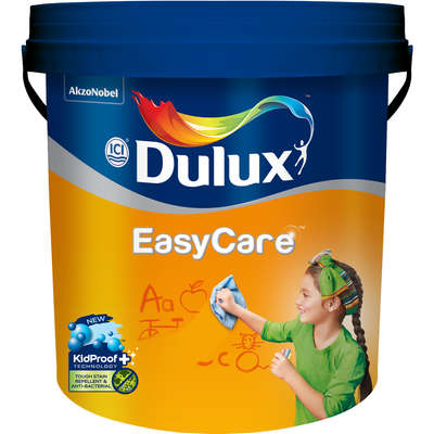 *Dulux SuperClean 20ltr*
Product Description

Dulux SuperClean is an interior water based emulsion equipped with High Bind Technology due to which the latex particles in paint bind very closely. This results in a compact paint ﬁlm that makes it harder for stains to penetrate into the wall & thus enables easy cleaning of walls. With its anti bacterial property it also aids to inhibit growth of certain bacteria on walls. Now with new Silver Ion Technology, it comes with an added beneﬁt of anti-viral property that helps to eﬀectively work against certain virus. Dulux SuperClean provides protection for your walls not only from stains but also certain bacteria and virus.

Application Description

Brush followed by Roller. Sand the surface with Emery paper No 160 and wipe off loose particles. Apply the first coat of Dulux Water Based Cement Primer or Dulux Solvent Based Cement Primer and allow it dry for 6 hours. Smoothen the surface by applying thin coats of Duwel Acrylic Wall based putty to fill in all the dents, allow the putty to dry overnight. Sand the surface with emery paper no 180 and wipe clean. Apply the 2nd coat of primer and allow drying for 6-8 hrs. Sand the surface with emery paper no 380 and wipe clean.

Health & Safety

• No added Lead, Mercury & chromium compounds. • Lead content in dried paint ﬁlm does not exceed 90 parts per million. • Treatments such as sanding, burning oﬀ etc. of paint ﬁlms may generate hazardous dust and other fumes. Wet sanding/ﬂaming should be used wherever possible. Work in well ventilated areas. Use suitable personal protection equipment. • Wear eye/hand protection. • Do not breathe vapour /spray. • Remove as much paint as possible from brushes and rollers before cleaning. • Avoid release to the environment. • Collect spillage. • Keep away from food drinks and animal feed. • Store in a cool and shaded place. • Container must be in a secure, upright position and be tightly closed. • In case of contact with eyes, rinse immediately with plenty of water and seek medical advice. • In case of contact with skin wash immediately with soap and water or a proprietary skin cleanser. Do not use solvents or thinners. • Do not empty into drains or water course. • Safety data sheet available for professional/user on request. • Do not use empty container for storing food. • Use only in well ventilated areas.