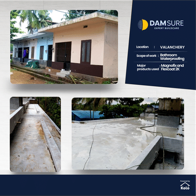 completed project

project details
location:Valanchery
project :Bathroom waterproofing
major products used:Magnofix and flexcoat 2K

 #damsure #damsureproducts #damsurewaterproofing #waterproofingservices