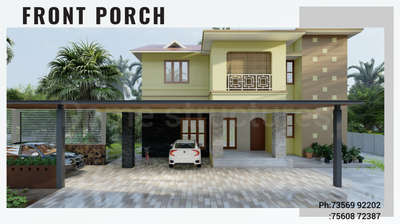 contemporary car porch design for existing house with low budget. 

Dome structures 
palakkad 
ph:75608 72387 
     :73569 92202 
 #carporchdesign  #exteriordesigns  #3ddesigns  #gisheet  #PVCFalseCeiling  #industrialdesign