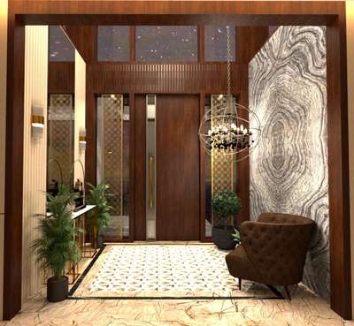 Double Height Entrance Foyer
#InteriorDesigner 
#Architect 
#vayforwardarchitects 
#lobby