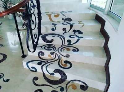 stairs marble inlay work for beautiful home  #Delhihome  #delhibusinessman  #Delhi_Dwarka_Sector_6   #delhiinteriors