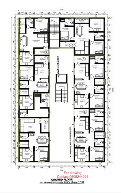 #appartment #keralaplanners #plan #keralahomedesignz #2DPlans #allkeralaprojects #2BHKHouse #1bhkplan #12units #below750sqft