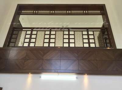 Living hall panelling (veneer finish)