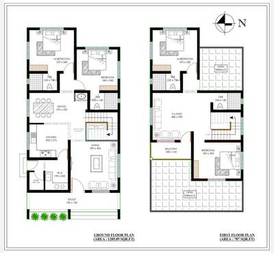 Proposed Residential Building Plan

Total Area : 1992.89 sqr ft 
Specfn : 4 bhk
Facing : East