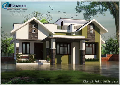 Proposed residence for Mr :- Prakashan Mambatta POOKKOTTUMPADAM...