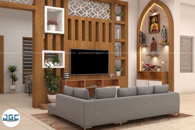 #tv unit #Prayer rooms  #Interior  # Designer  #family living interior design #partition wall designs