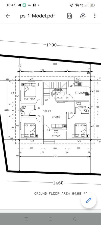 1700₹/sqft