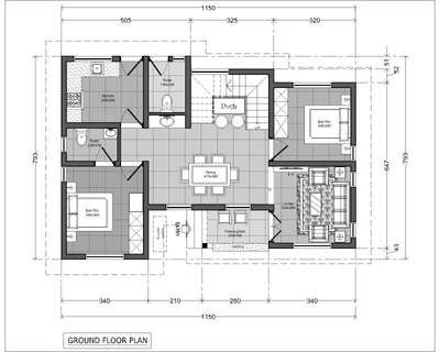 2D Model plan #4centPlot  #municipalitydrawings  #groundfloor 857 square feet #firstfloor 610 square feet #Wayanad  #kalpetta