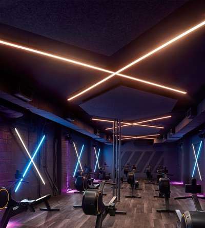 Profile Light Ceiling #profilelights  #StretchCeiling  #gym