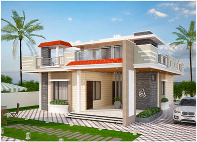 Modern single stroy villa #ElevationHome  #ElevationDesign  #ProposedResidential  #resindentialdesign  #3dhouse  #3dmodeling  #exteriordesigns