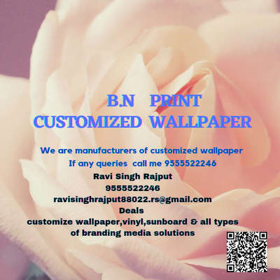 Hello ,
My self R.k Rajput
From 
Bn print customised wallpaper
We are manufacturers of customized wallpaper 

EXCLUSIVE COLLECTION IN 3D CUSTOMIZED WALLPAPER
YOU CAN CHANGE AND EDIT AND CREATE YOUR OWN DESIGN
FOR ORDER
JUST CALL US
Whatsapp95555.222.46
95555.222.46
✉️= wallpaperbnprint@gmail.com

https://www.instagram.com/invites/contact/?i=nbum7wnrsej0&utm_content=lp4vykc


https://www.facebook.com/profile.php?id=xxxxxxxxxxxxxxx