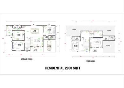2900sqft residential plan 
#houseplan #caddrafting