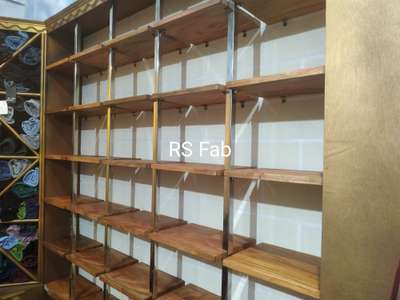 #wooden  #stainless steel #textile rack