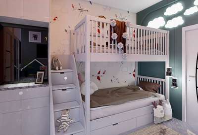 Kids room design in a compact space!
 #KidsRoom #kidsroomdesign #playroom #playarea #residentialinteriordesign