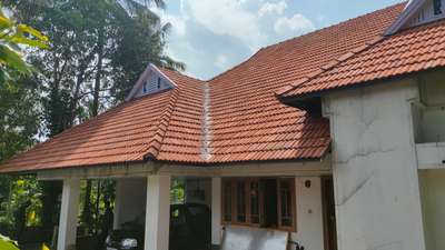 Completed clay tile roof work at Kadavoor. #tileroofing
