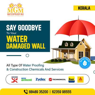 Say Goodbye To Your Water Damaged Walls with Waterproofing Expertise from All Type Of Water Proofing & Construction Chemicals And Services! 

Our team of waterproofing professionals can help you protect your walls from further damage and give you the peace of mind you deserve. Contact us today and let us show you the difference that our waterproofing expertise can make!
For more details - 88489 35200❘ 62359 96555

 #WaterProofing  #constructionchemicals  #waterproofingchemicals  #construction