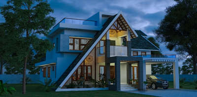 #KeralaStyleHouse #tropicalhouse #ContemporaryHouse #3Darchitecture