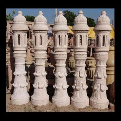 *lamp post , boundary pillers*
it's natural stone palace made from it are still standing so coustomer do not ask for guaranty of such products