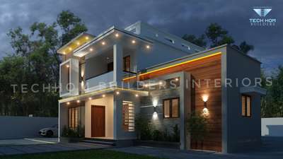 #KeralaStyleHouse       #Architect #HomeAutomation #3d #ContemporaryHouse #techhombuilders  #keralastyle  # #HouseDesigns